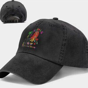 Karol G Denim Hat Mañana Será Bonito Black Baseball Cap Bichota Summer